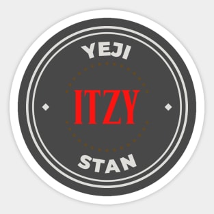 Itzy Hwang Yeji stan logo Sticker